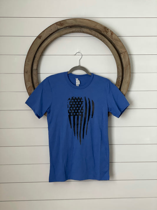 Distressed Flag Tee